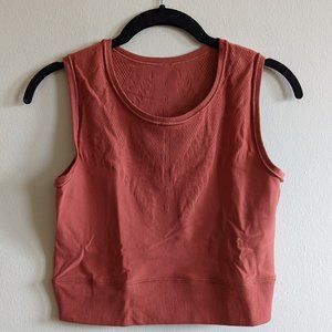 Athleta Ujjayi Laser Cut Crop Tank